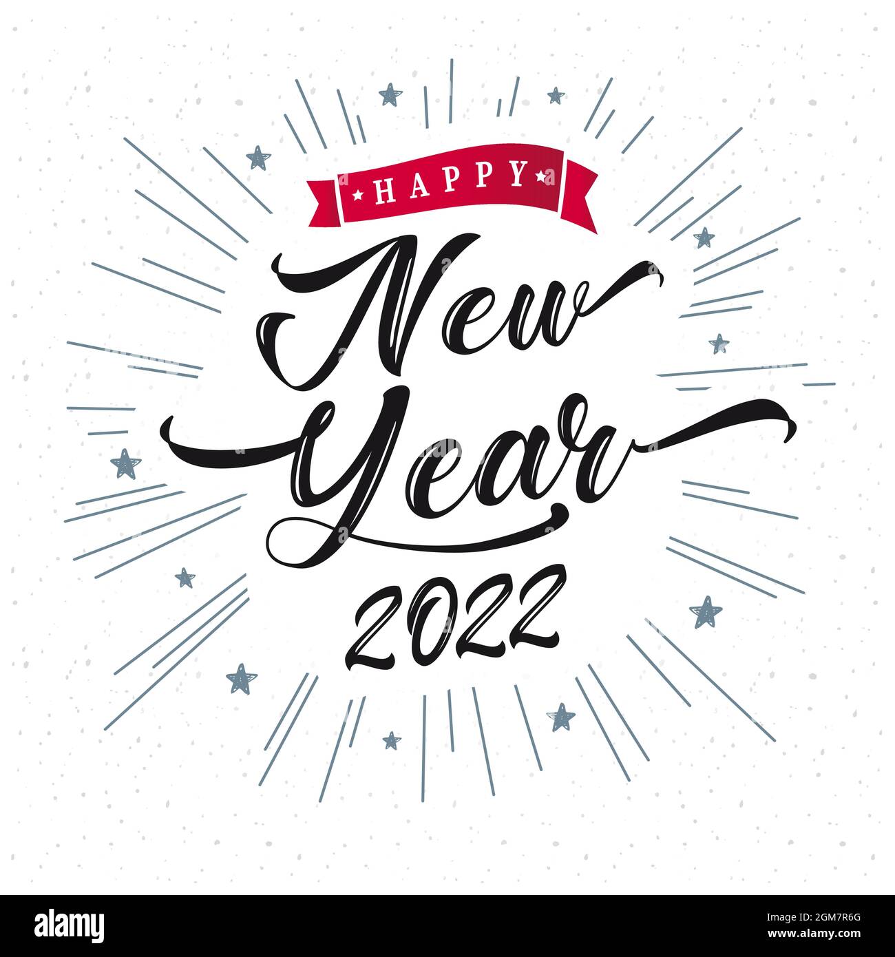 Happy New Year 22 Calligraphy Lettering Luxury Black Vector Illustration For Holiday New Year Or Xmas Numbers 22 And Text On Line Beams Stock Vector Image Art Alamy