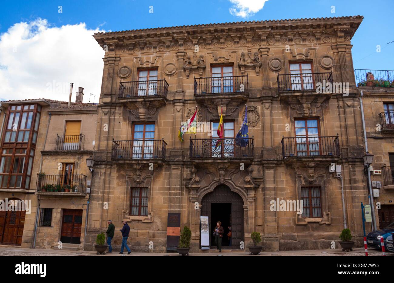 Briones Town Hall in La Rioja, Spain Stock Photo