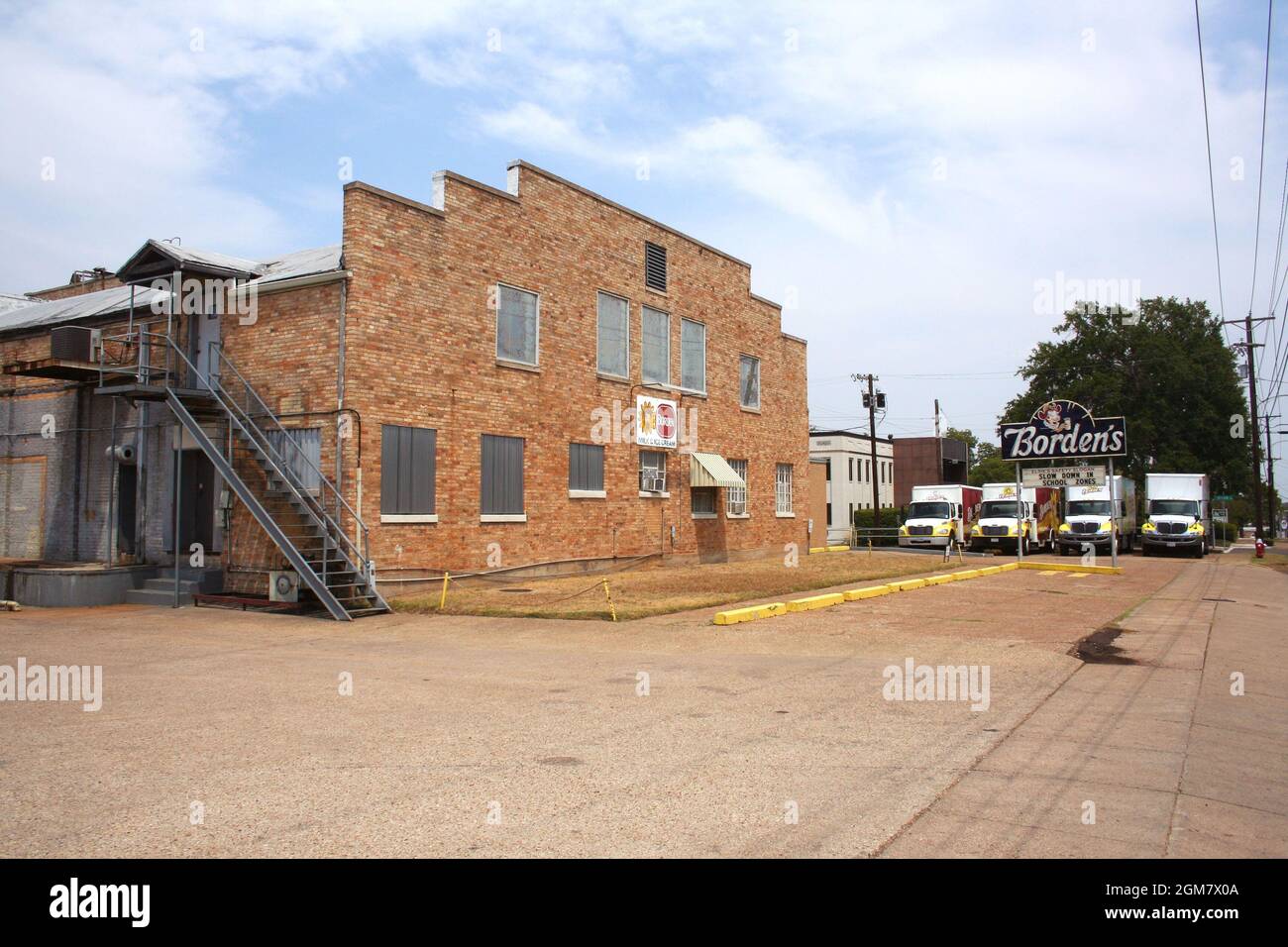 Tyler, TX Borden Milk Products dairy company near downtown Tyler Stock