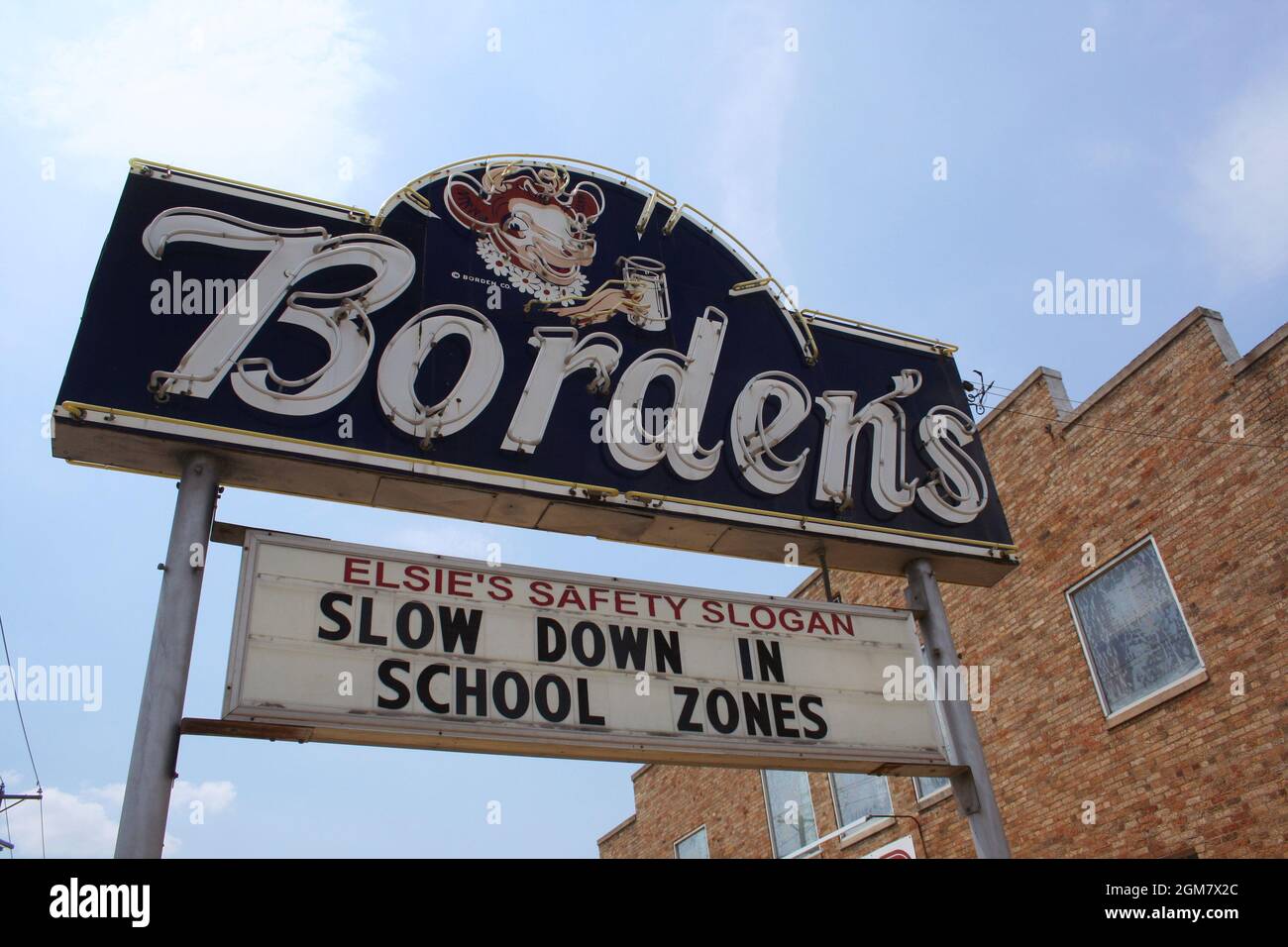 Tyler, TX Borden Milk Products dairy company near downtown Tyler Stock