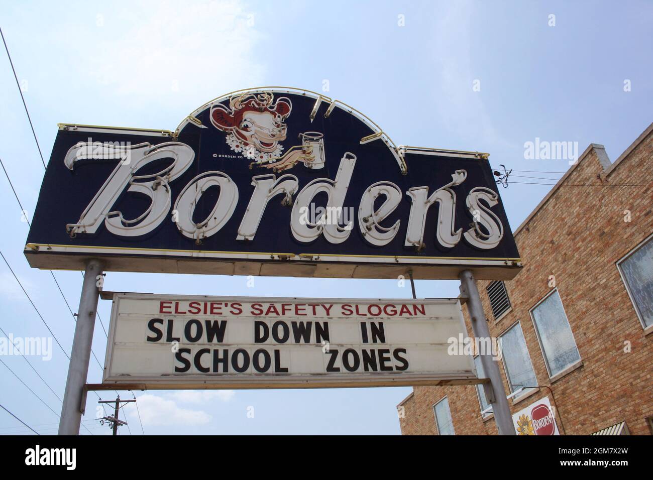 Tyler, TX Borden Milk Products dairy company near downtown Tyler Stock