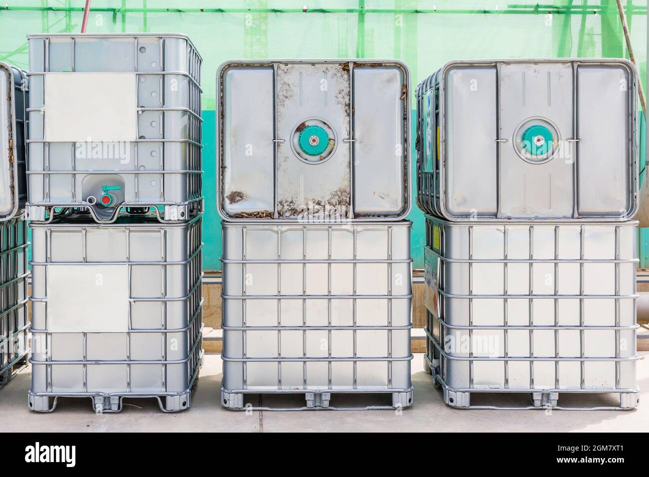 Bulk Industrial Liquid Chemical Container Stock Photo - Alamy