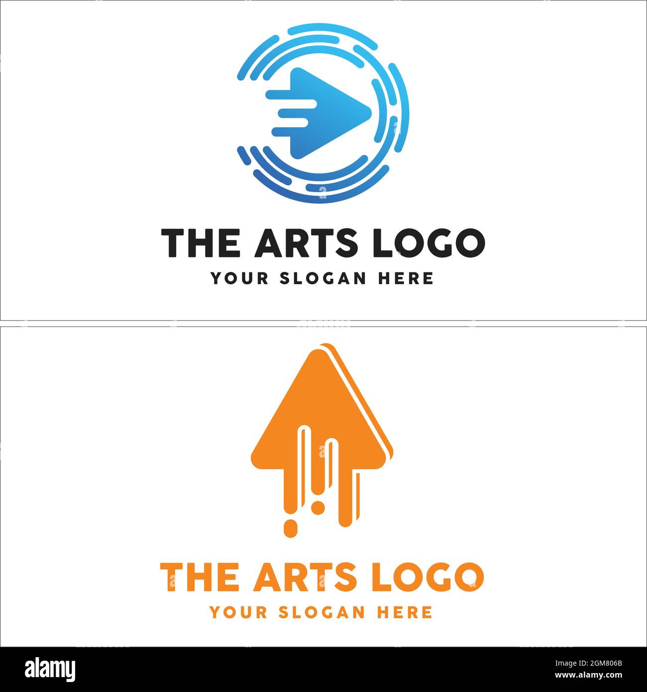 Fast play button technology icon logo design  Stock Vector