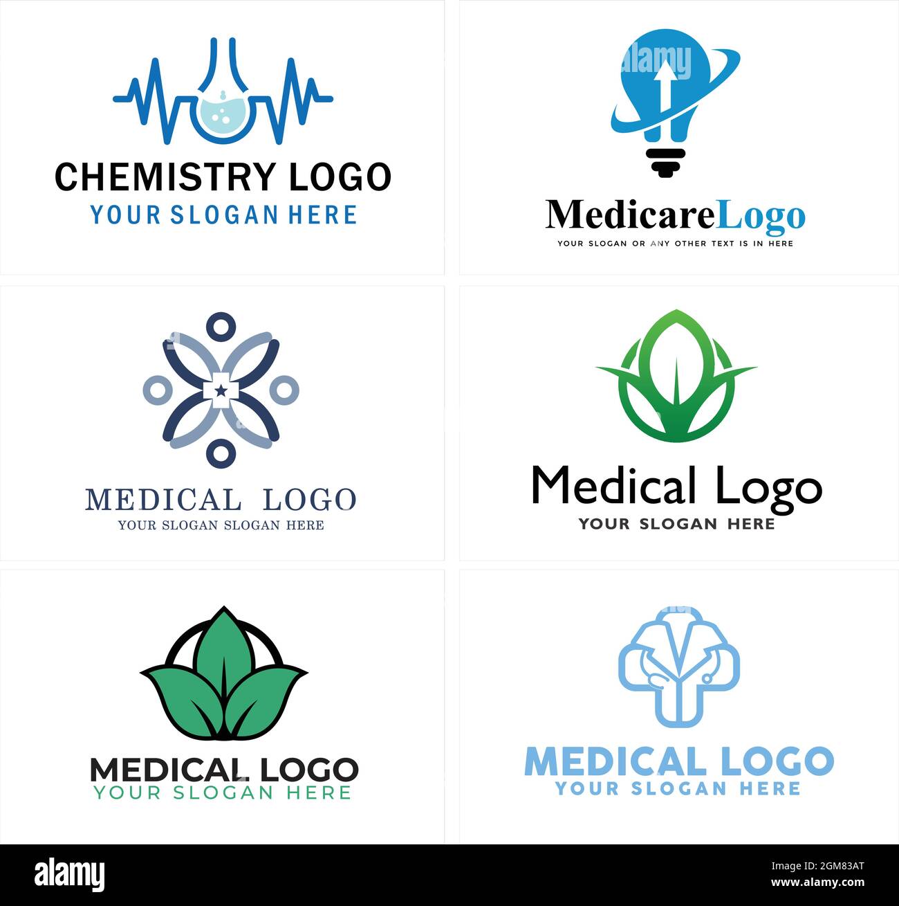 Medical health nature chemistry doctor logo design Stock Vector Image ...