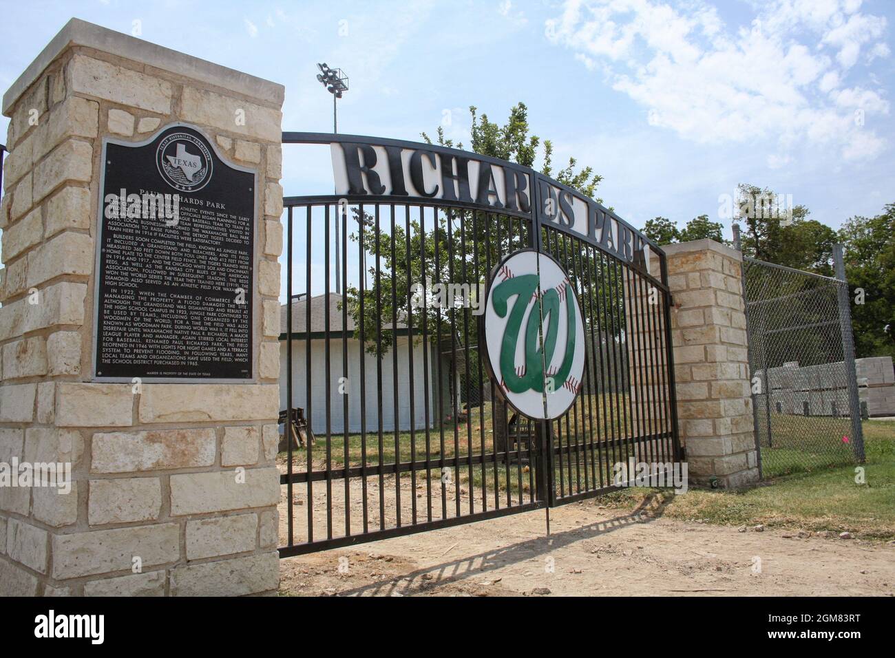 Waxahachie, TX Historic Richard's Park in Waxahachie, TX Stock Photo