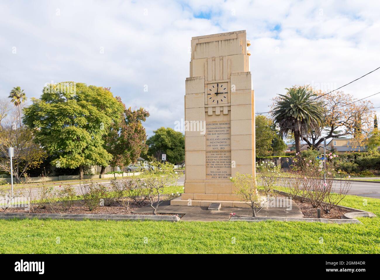 Blaxland lawson and wentworth memorial clock hires stock photography