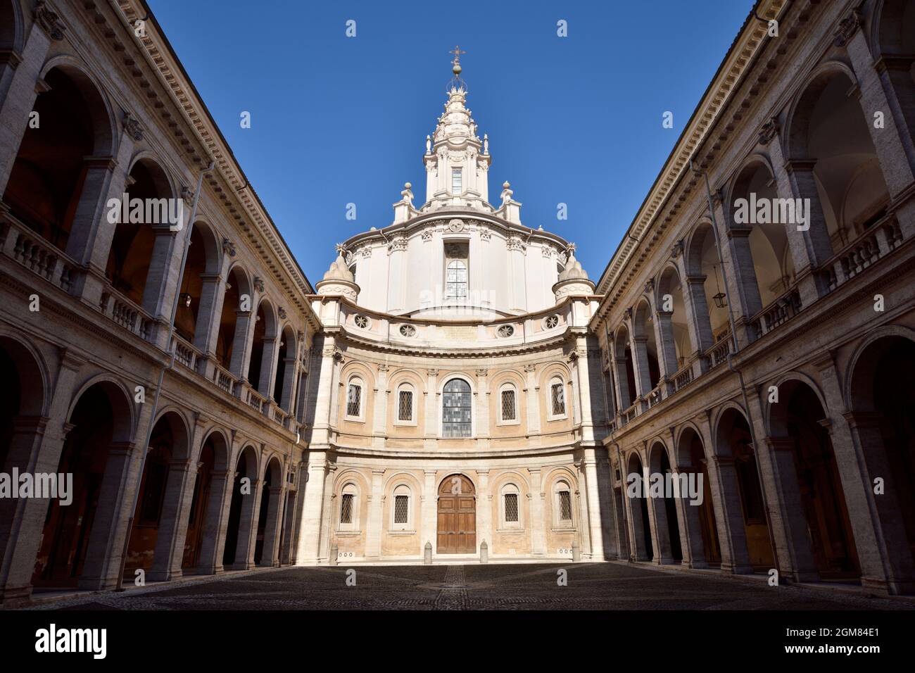 Italy, Rome, church of Sant'Ivo alla Sapienza, Borromini Stock Photo