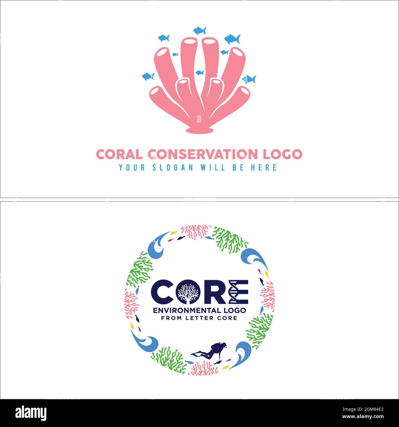 Premium Vector | Coral logo design