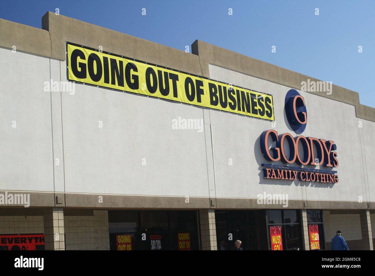 Tyler, TX Goody's Family Clothing Store with Going out of Business