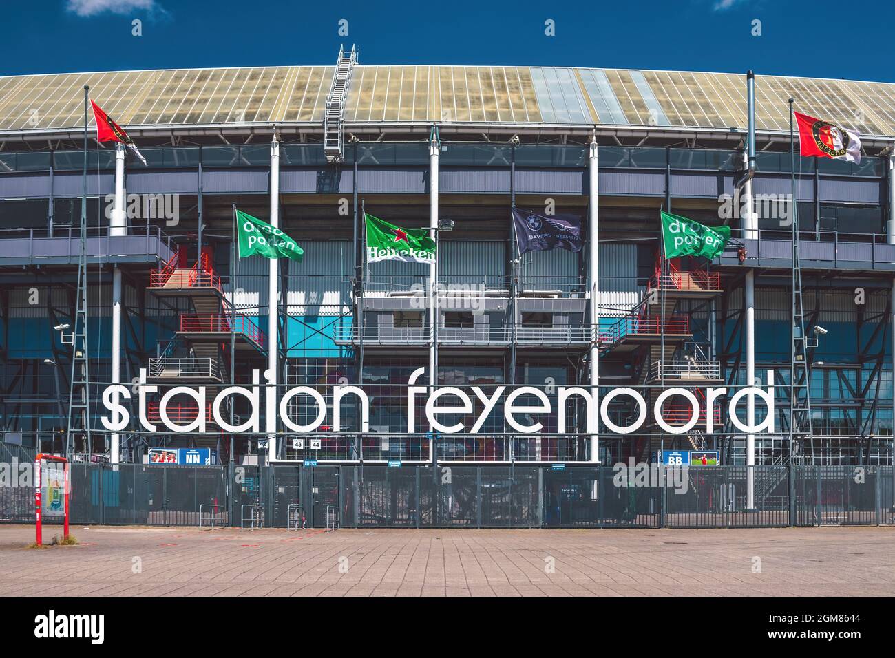 Rotterdam, Netherlands - June 2021: De Kuip, famous stadium of Feyenoord Rotterdam Stock Photo