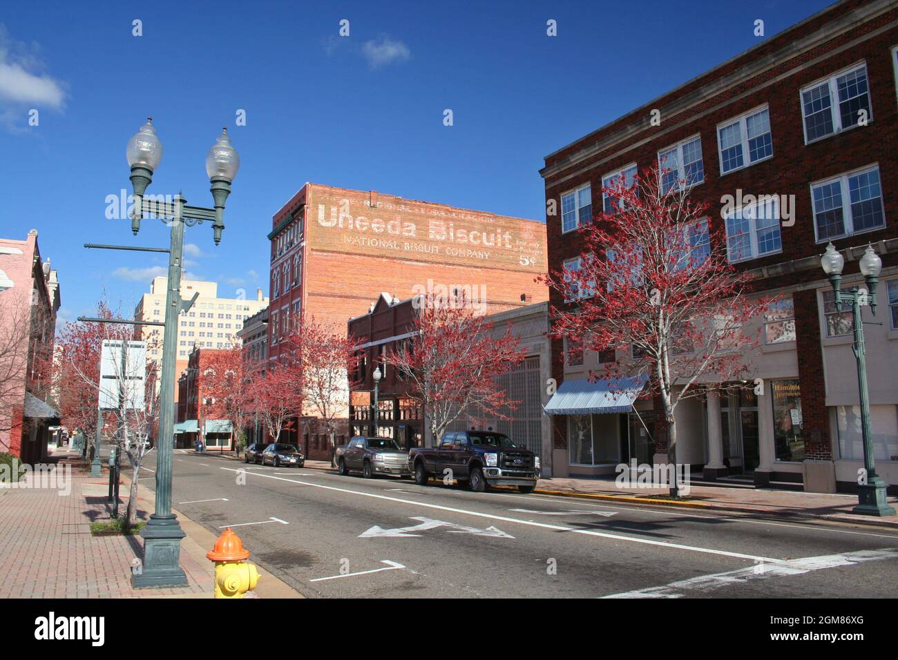 Shreveport, Louisiana - February 18: Buildings in historic downtown Shreveport. Stock Photo