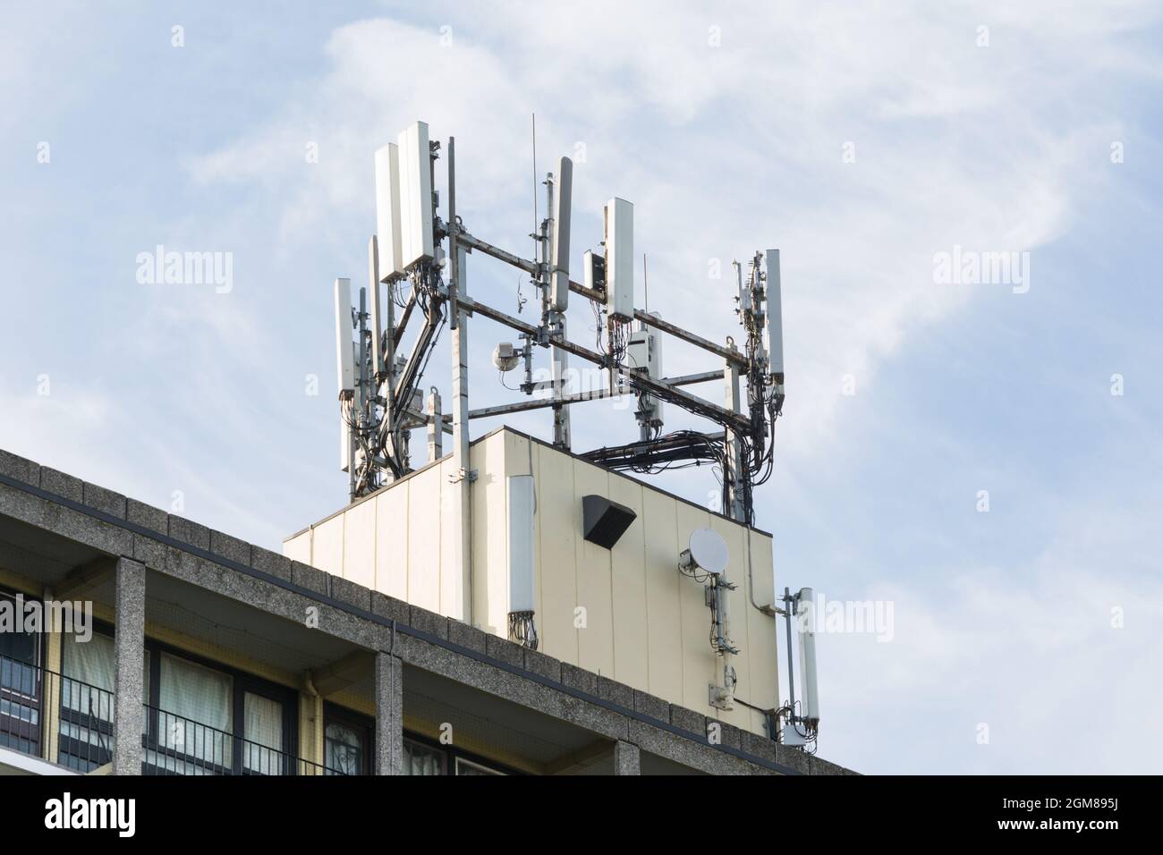 Alton Estate mobile phone mast, Roehampton, London, England, UK Stock