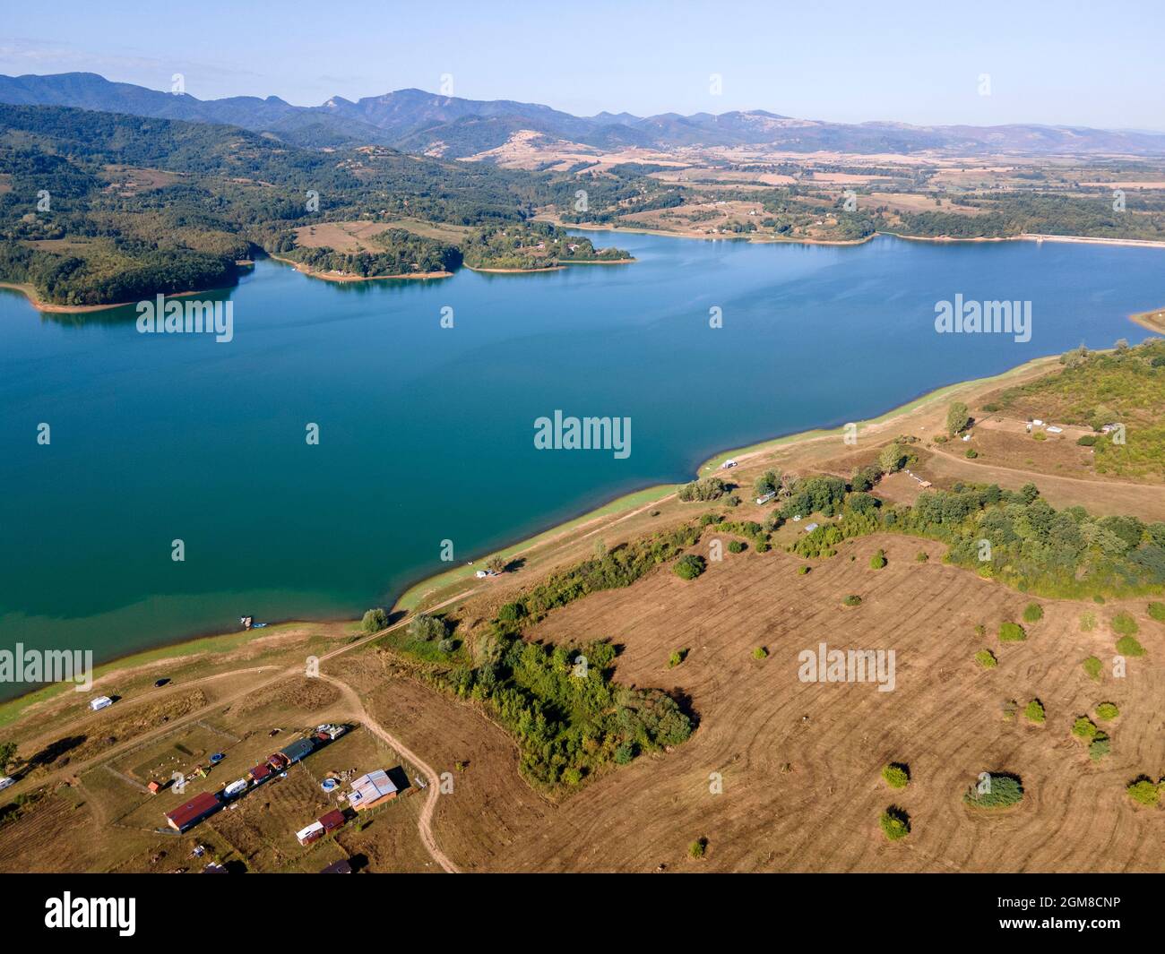Aerial view of Sopot Reservoir, Lovech Region, Bulgaria Stock Photo - Alamy