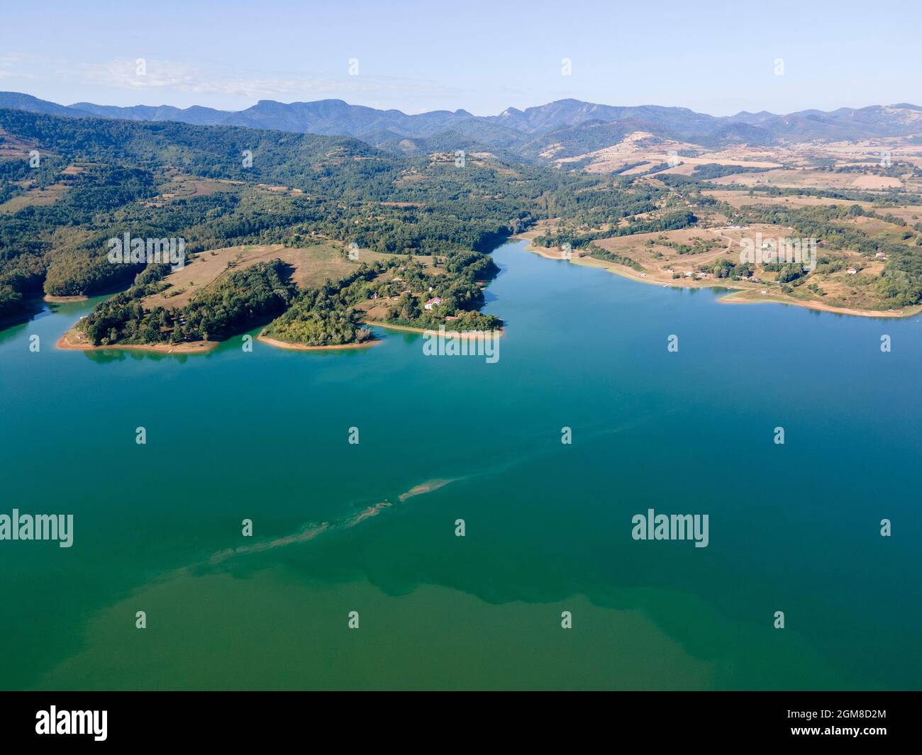 Aerial view of Sopot Reservoir, Lovech Region, Bulgaria Stock Photo - Alamy