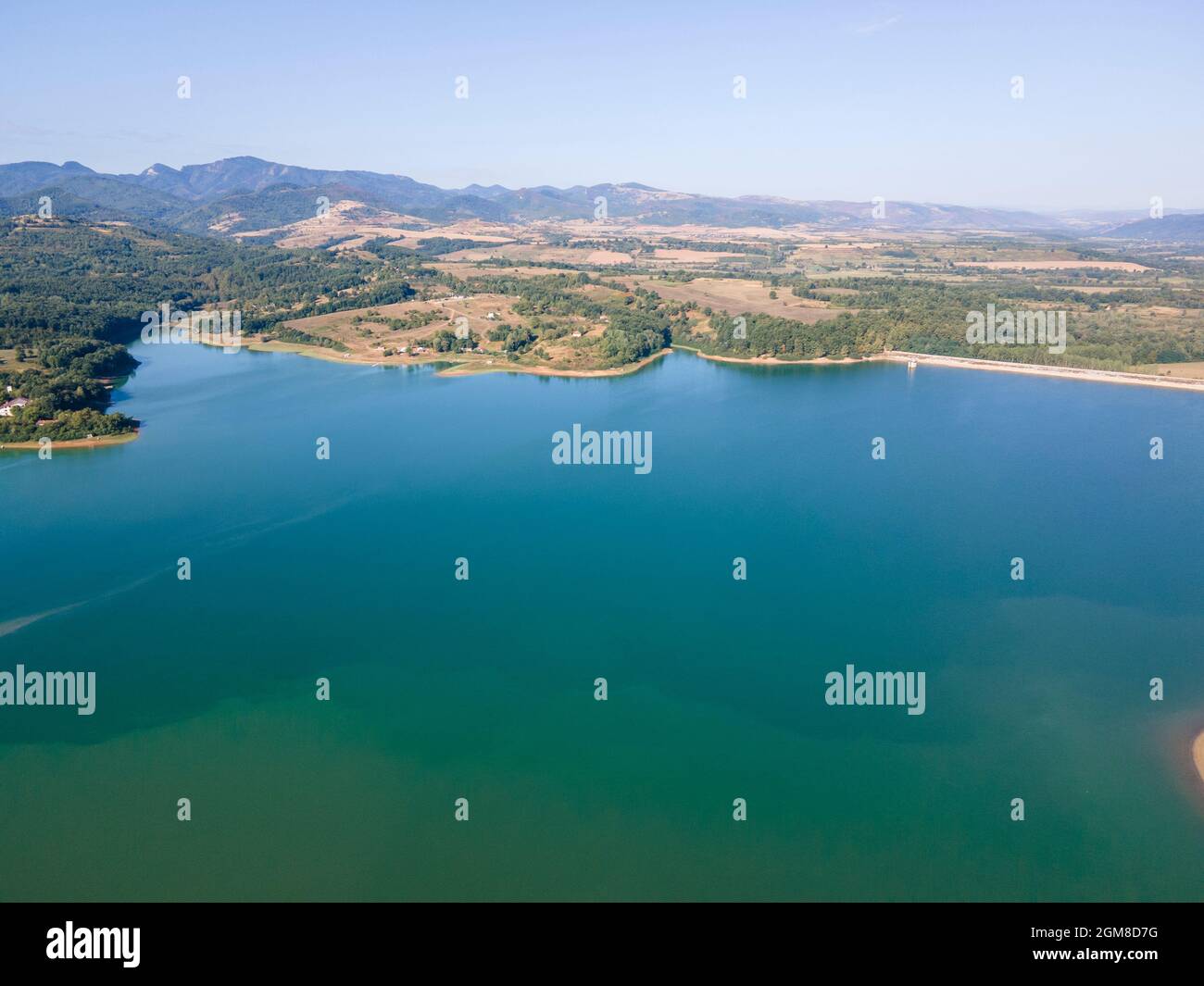 Aerial view of Sopot Reservoir, Lovech Region, Bulgaria Stock Photo - Alamy
