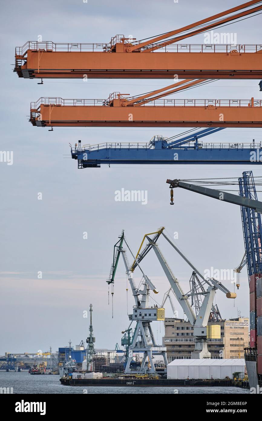 Gdynia, Poland 15 september 2021. Baltic Container Terminal in Gdyni ...