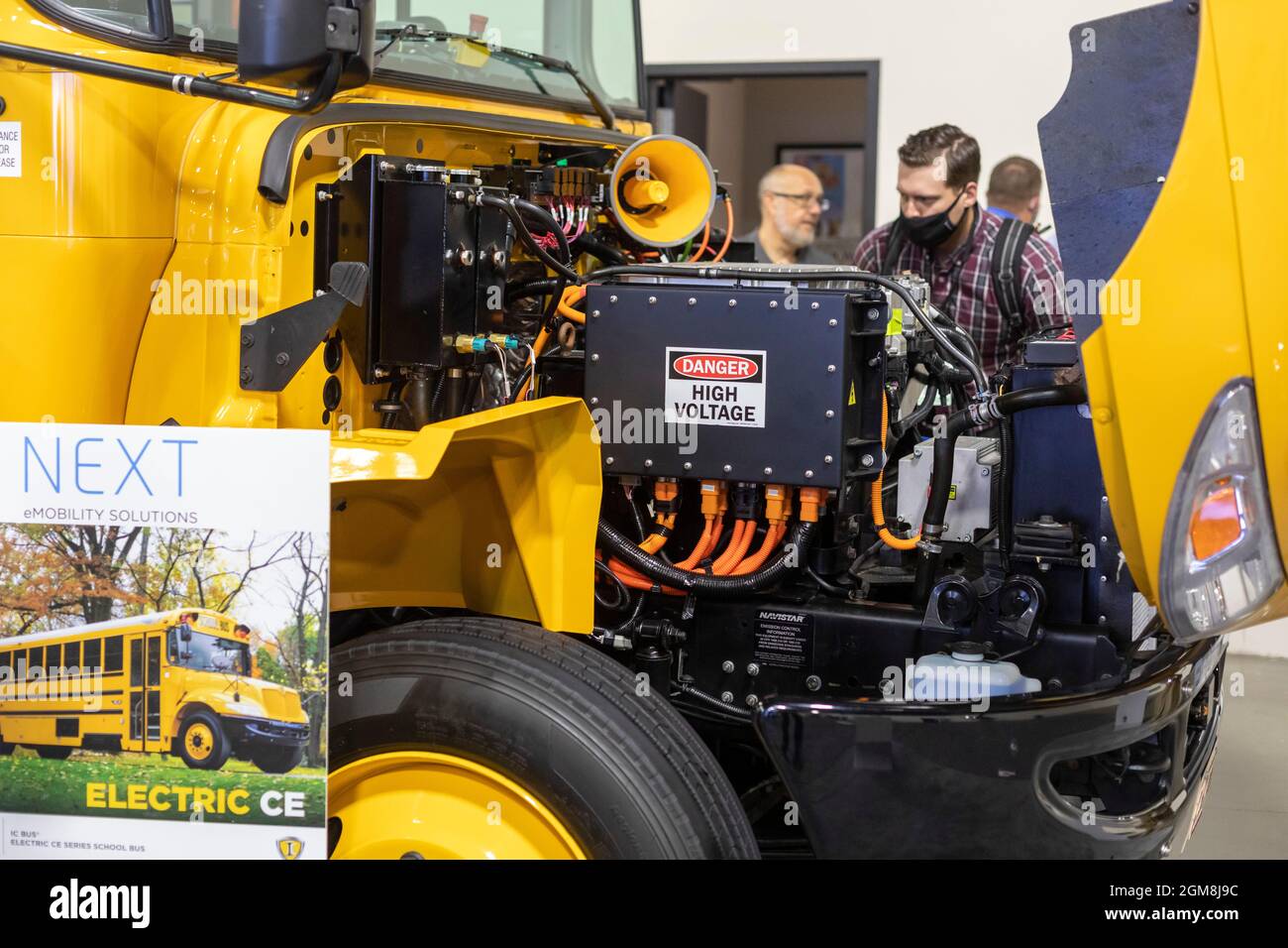 Novi, Michigan - The Battery Show and the Electric and Hybrid Vehicle Technology Expo. The annual event brings thousands to learn about and demonstrat Stock Photo