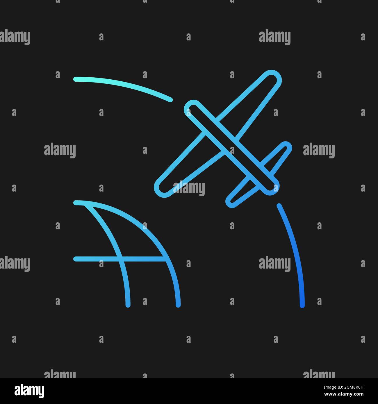 Drone Satellite gradient vector icon for dark theme Stock Vector Image ...