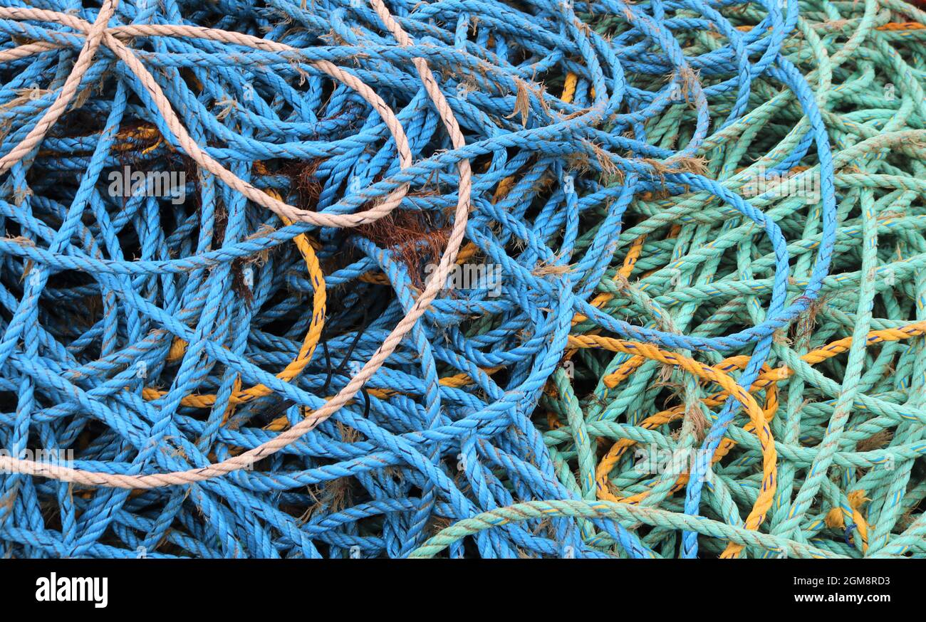 Pile of rope Stock Photo - Alamy