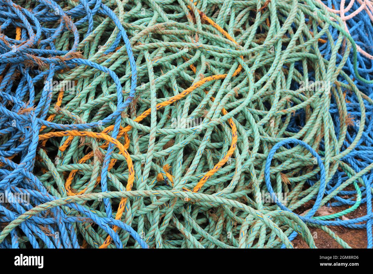 Pile of rope Stock Photo - Alamy