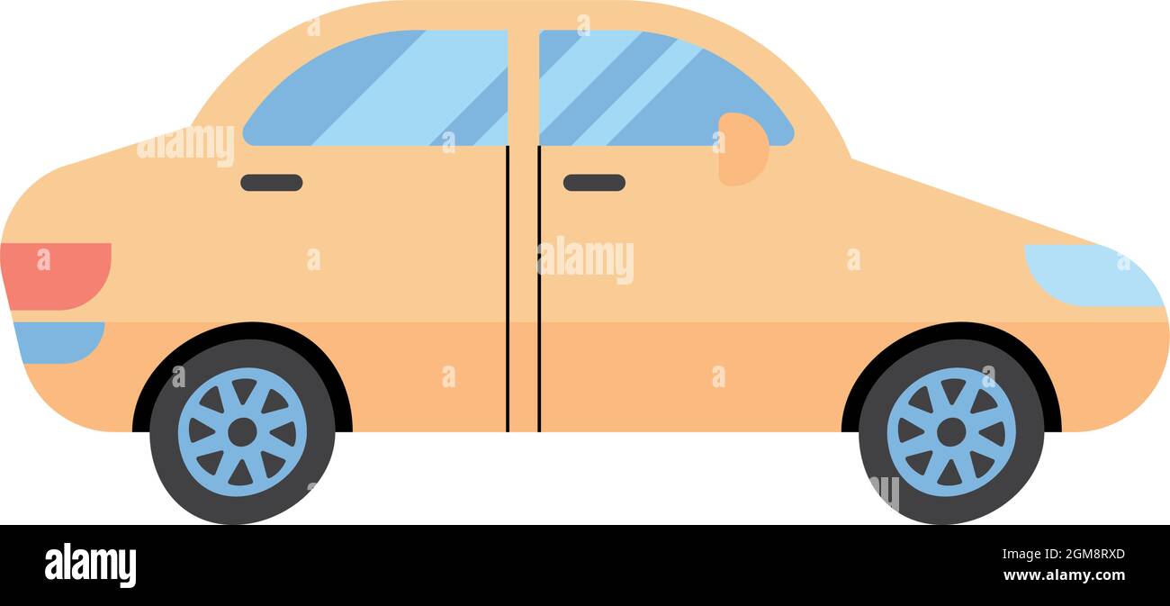 Vehicle and transportation yellow car Stock Vector Image & Art - Alamy