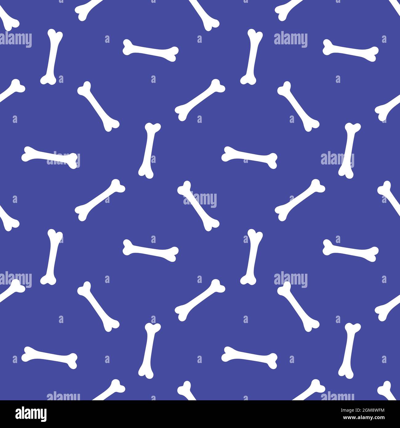 pattern with bones on a purple background.  Stock Vector