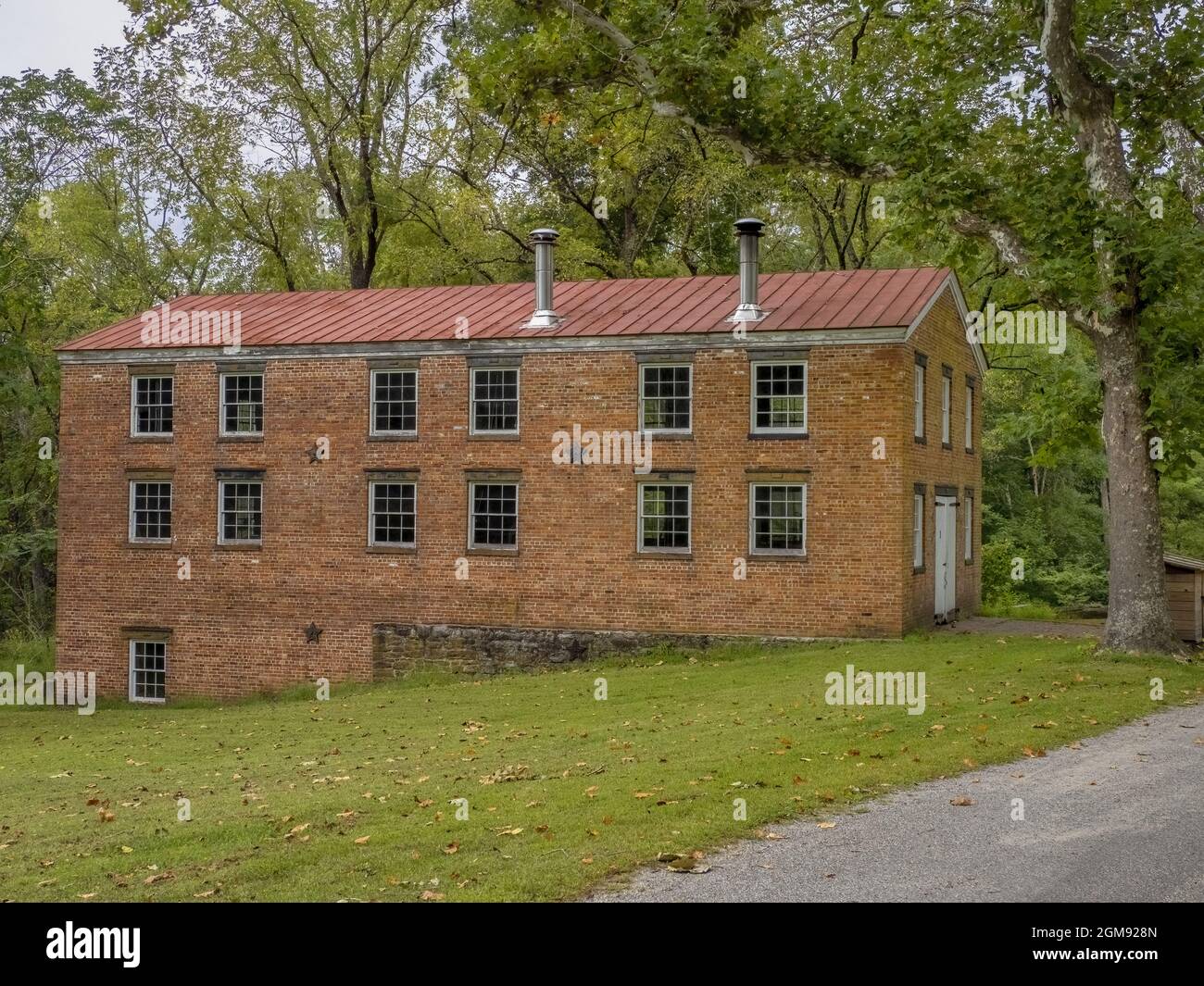 Blacksmith and Tin Shop, Allaire Village, Allaire State Park, Monmouth County, New Jersey Stock Photo
