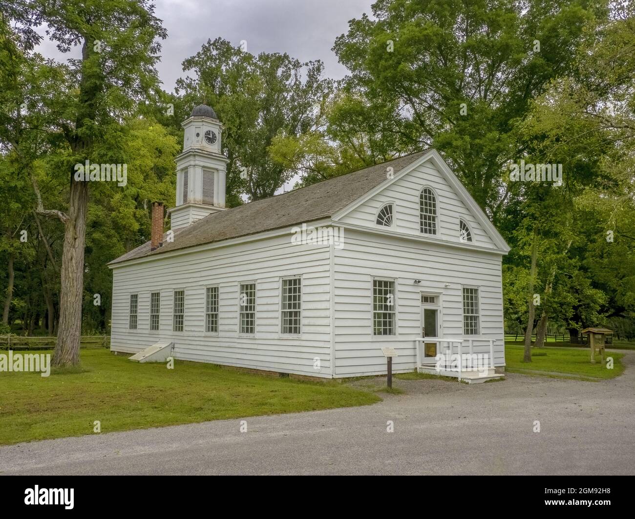 White Church, Allaire State Park, Monmouth County, New Jersey Stock Photo