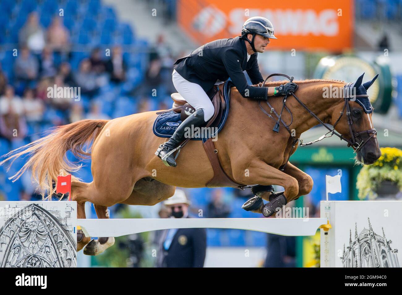 Aachen, Germany. 17th Sep, 2021. CHIO, Jumping, Prize of North Rhine ...