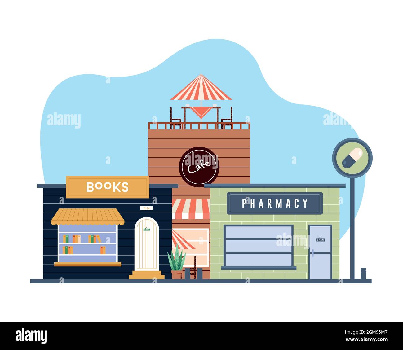 stores collection on white background Stock Vector Image & Art - Alamy