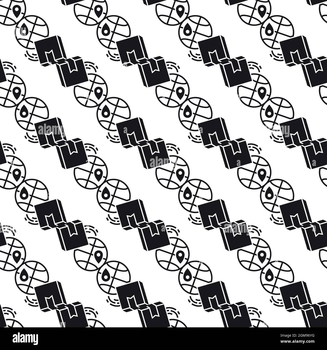 Global delivery box pattern seamless background texture repeat ...