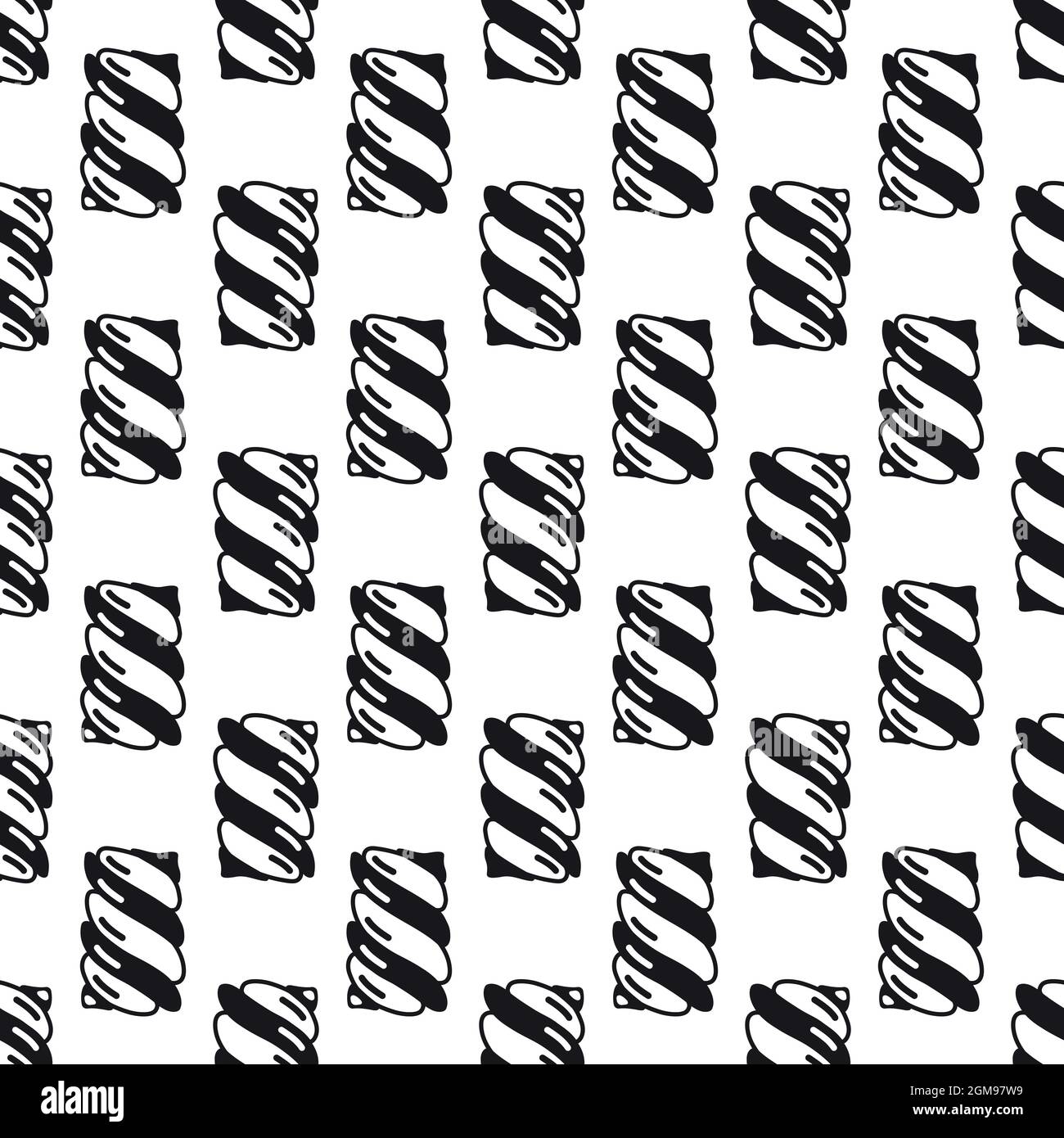 Swirl candy stick pattern seamless background texture repeat wallpaper geometric vector Stock Vector
