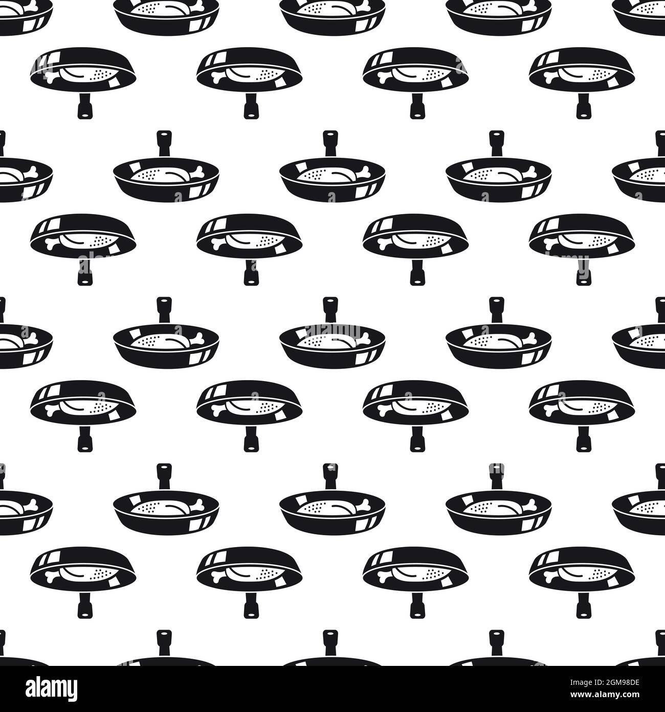 Meat in griddle pattern seamless background texture repeat wallpaper geometric vector Stock Vector