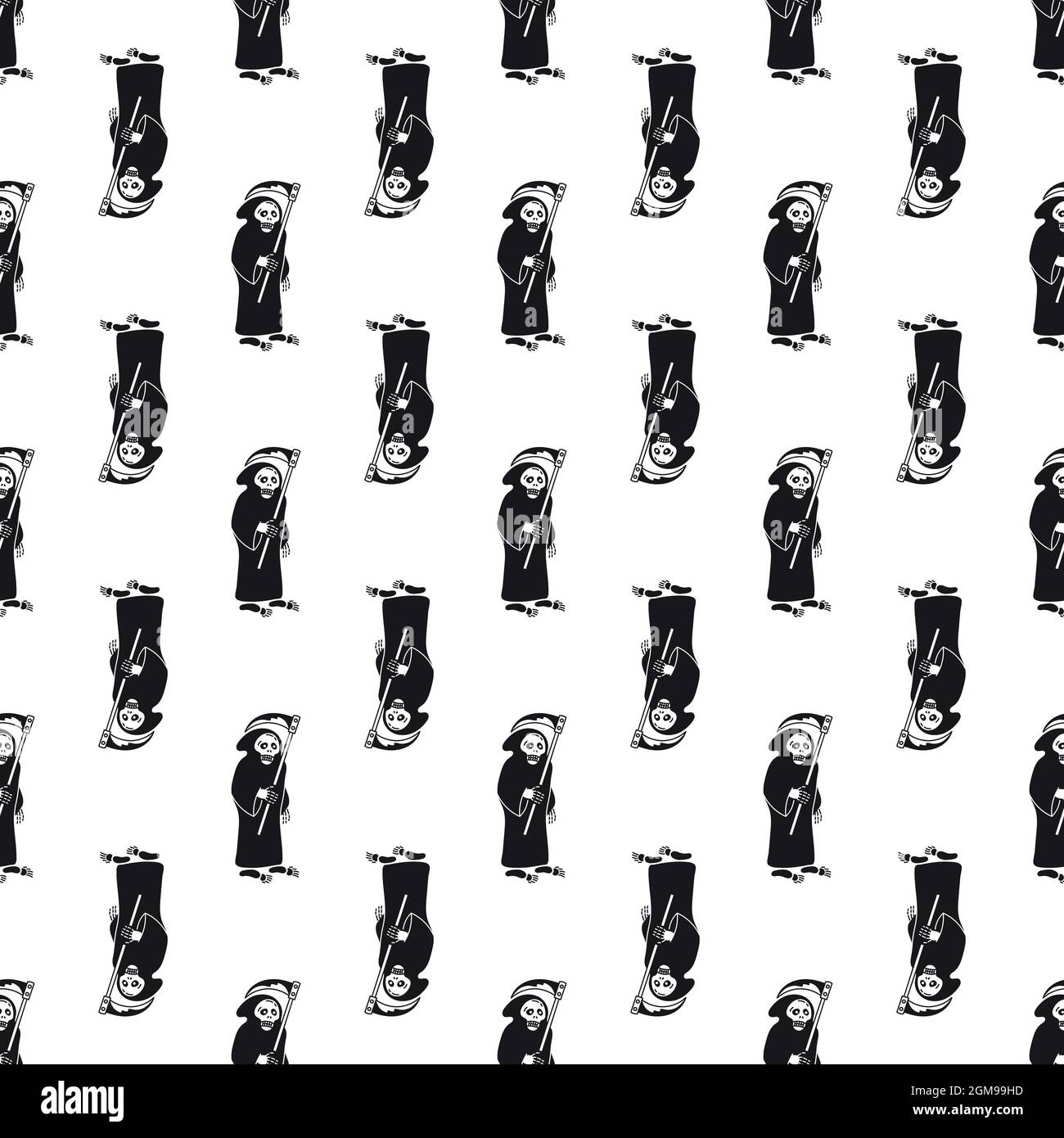 Death with scythe pattern seamless background texture repeat wallpaper ...