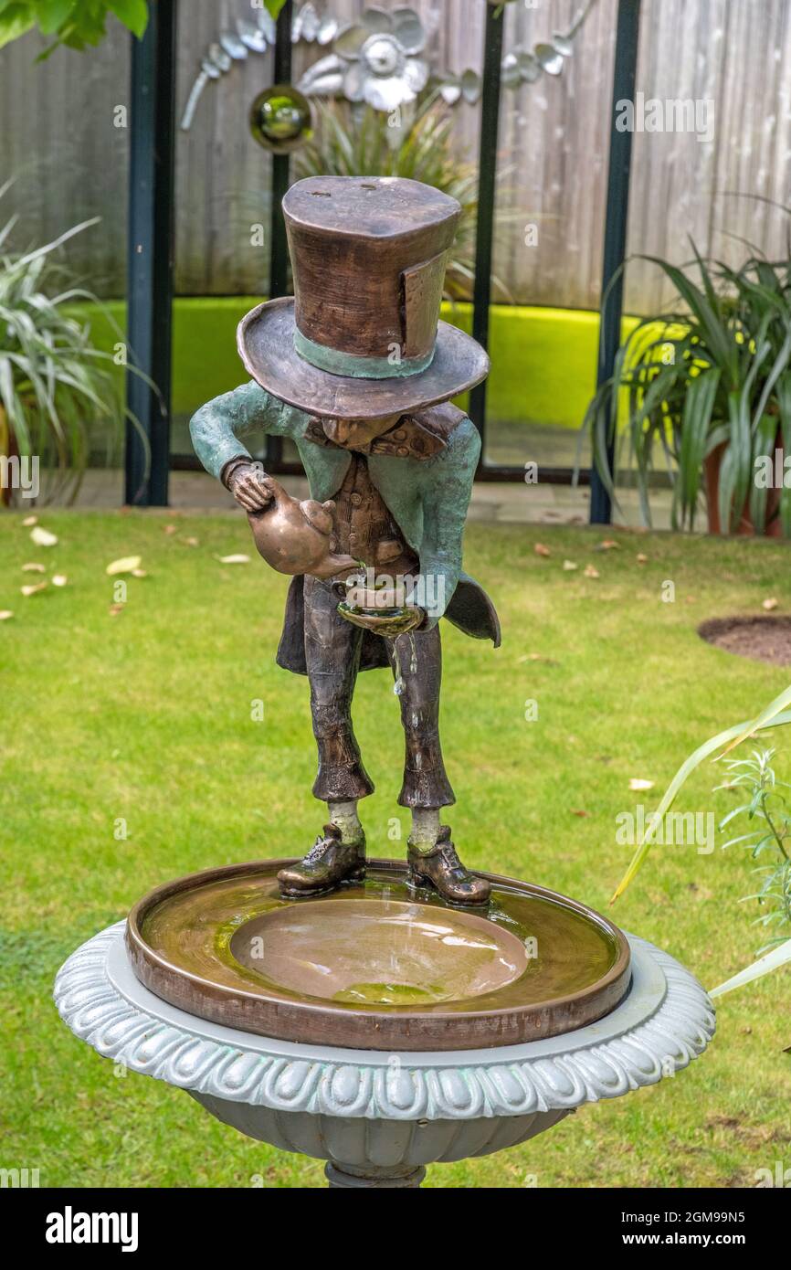 Robert James sculpture The Mad Hatter Stock Photo