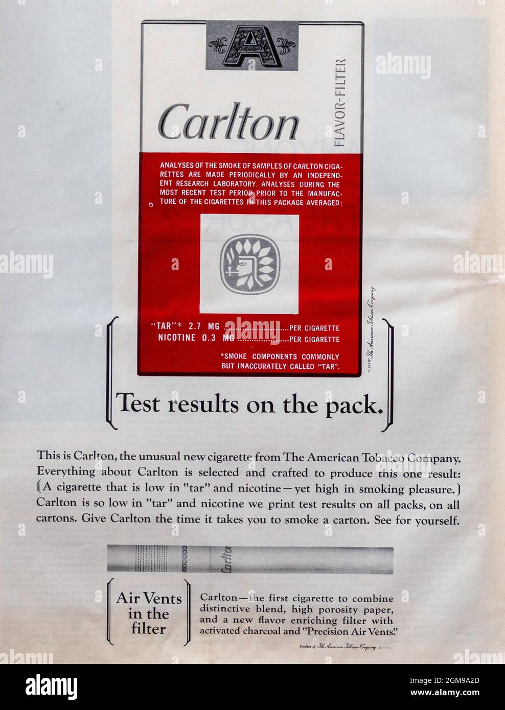 who makes carlton cigarettes Carlton cigarettes hi-res stock photography and images