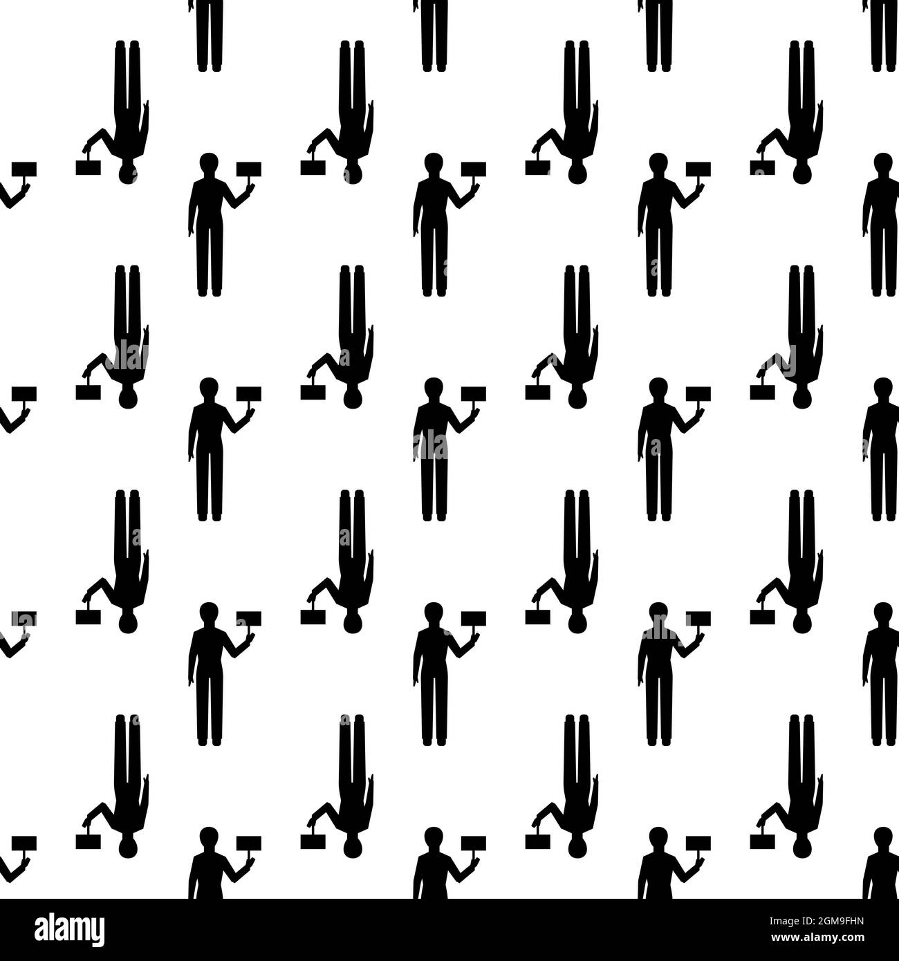 Man with banner pattern seamless background texture repeat wallpaper ...