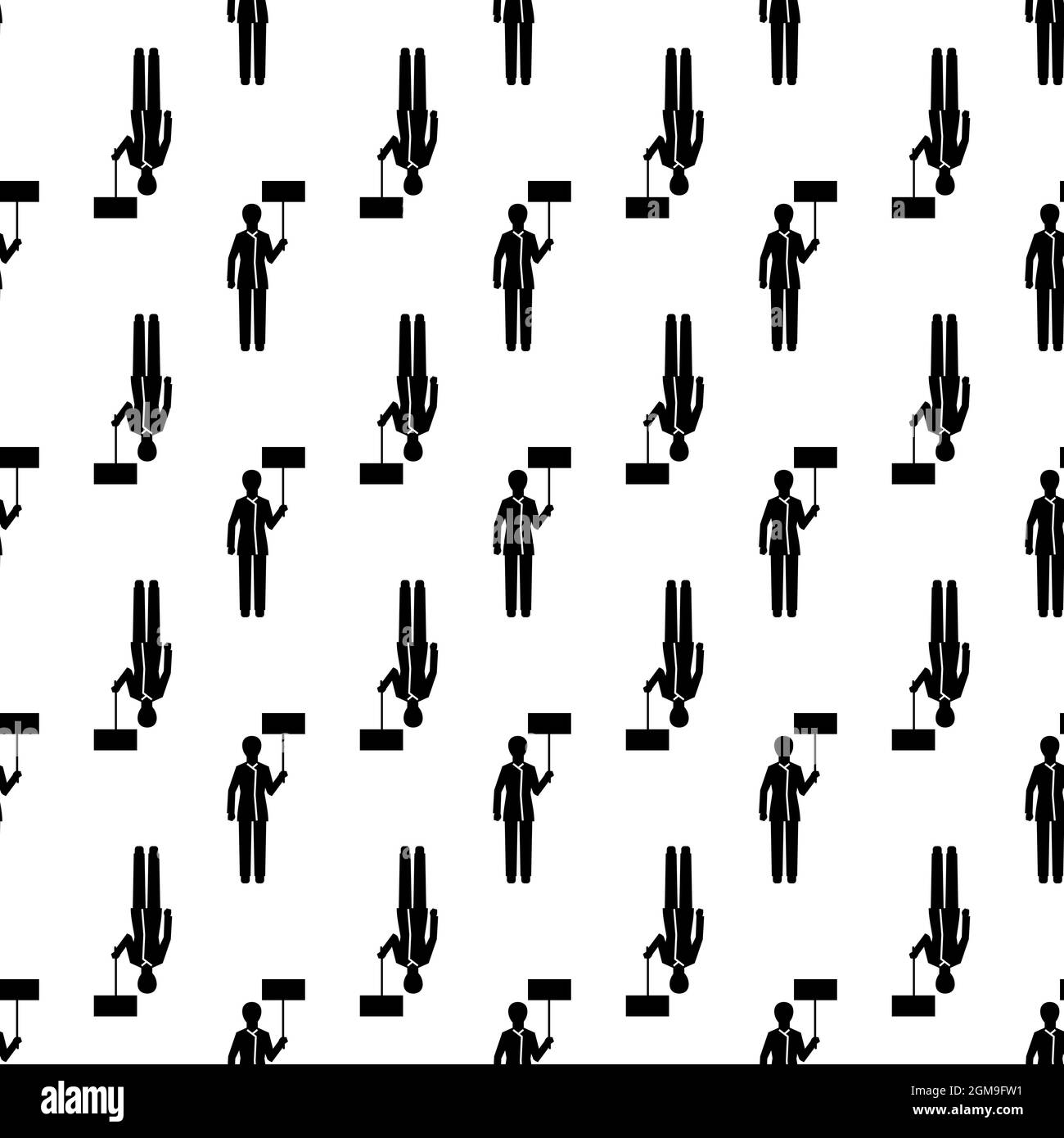 Woman banner up pattern seamless background texture repeat wallpaper geometric vector Stock Vector