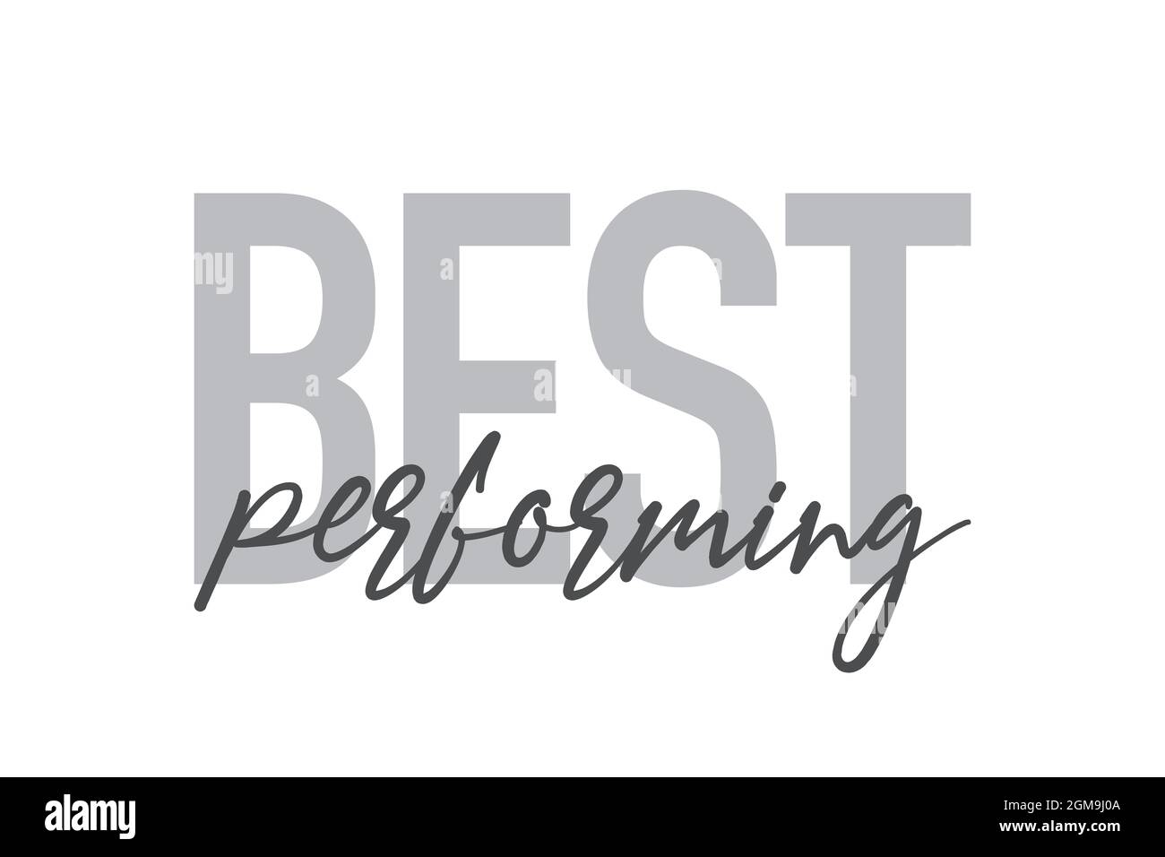 Modern, simple, minimal typographic design of a saying 