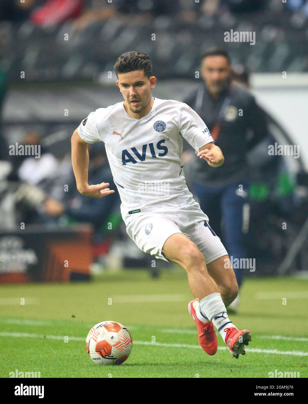 Ferdi KADIOGLU (FSK) action, football Europa League, group stage, matchday 1, Eintracht Frankfurt (F) - Fenerbahce SK Istanbul (FSK) 1: 1, on September 16, 2021 in Frankfurt / Germany. Â Stock Photo