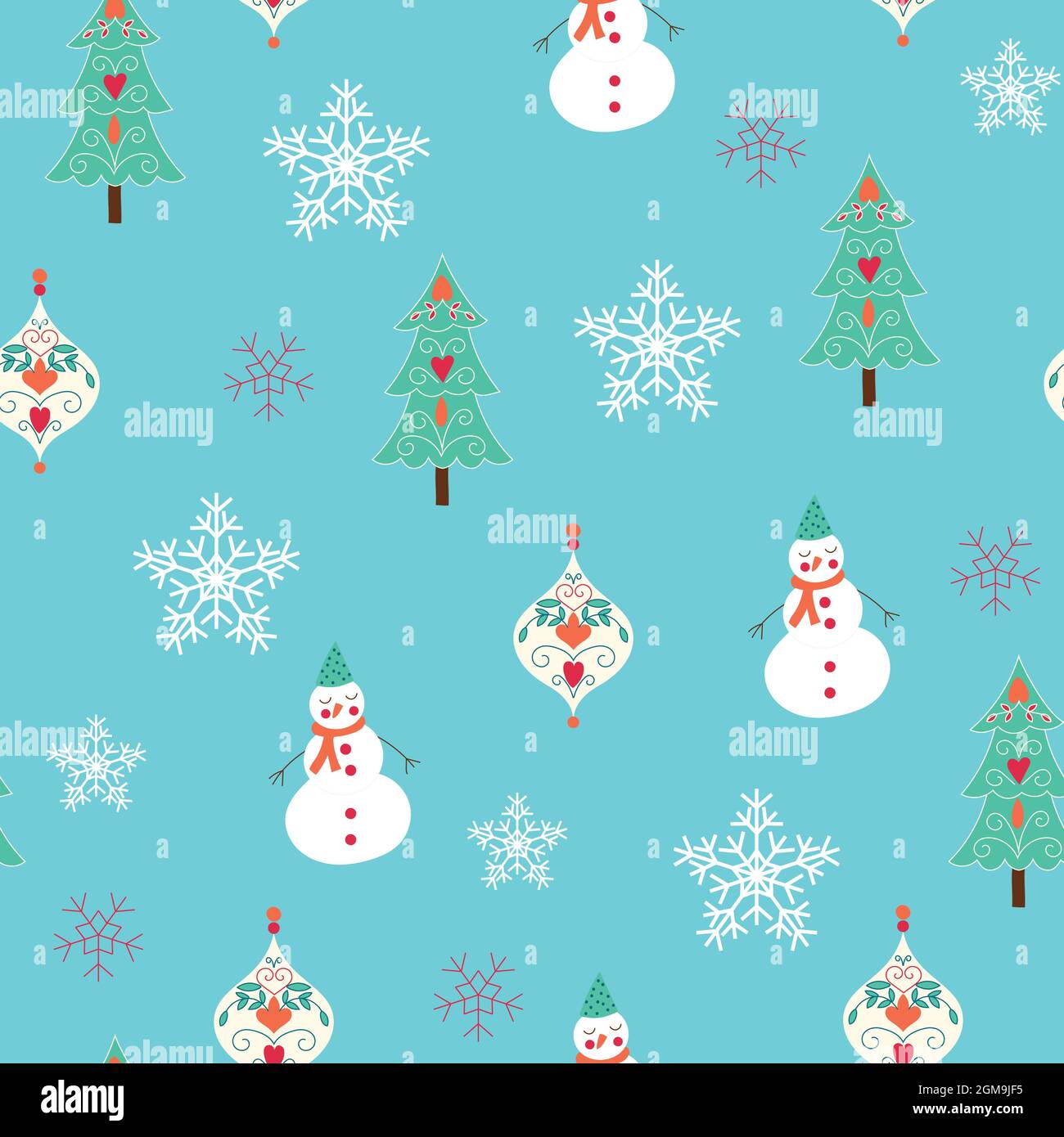 Christmas seamless vector pattern Stock Vector