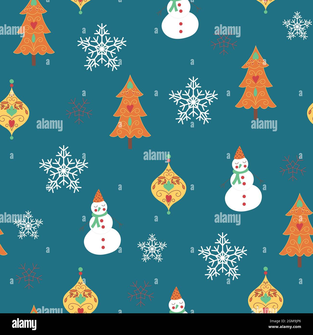 Christmas seamless vector pattern Stock Vector