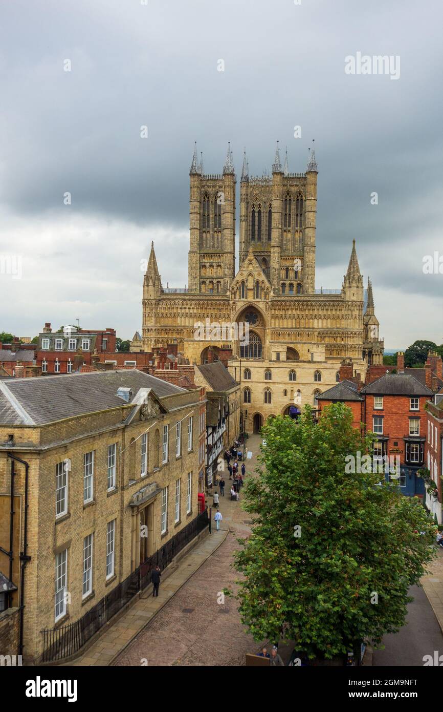 Lincoln Castle Square Stock Photo Alamy