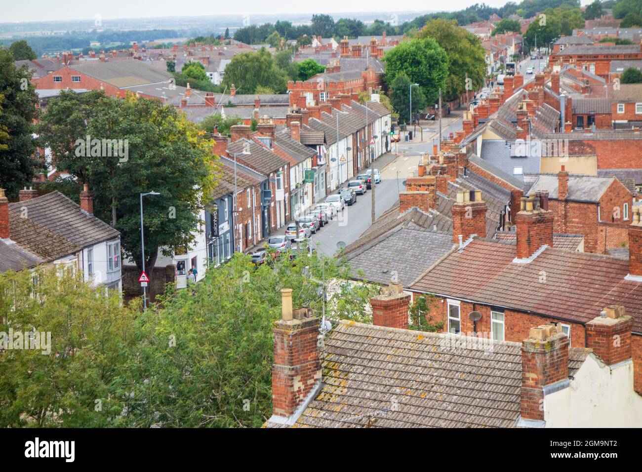 terrace street, Burton Road, Loncoln Stock Photo - Alamy