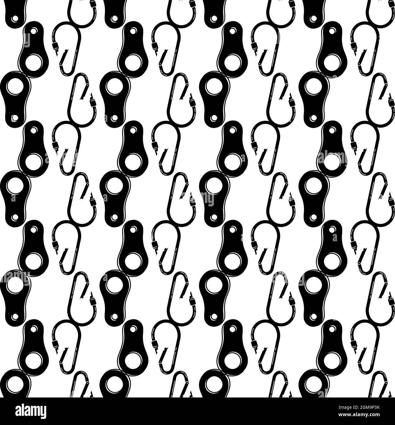 Carabine equipment pattern seamless background texture repeat wallpaper geometric vector Stock Vector