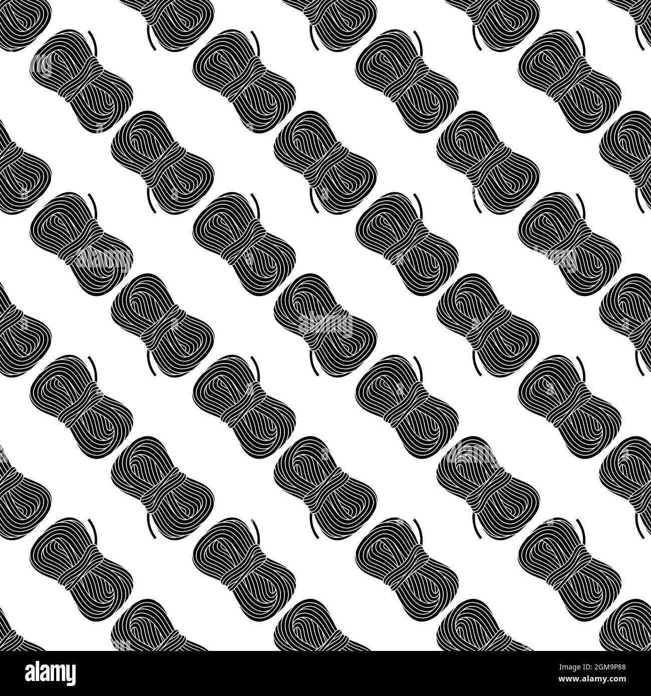 Hiking rope pattern seamless background texture repeat wallpaper geometric vector Stock Vector