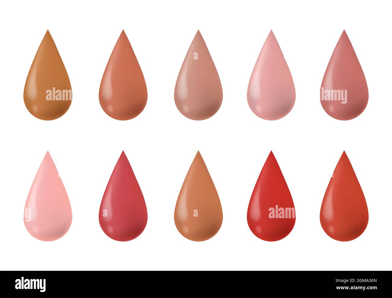Foundation drops. Make up liquid bb cream foundation beige tints. Red