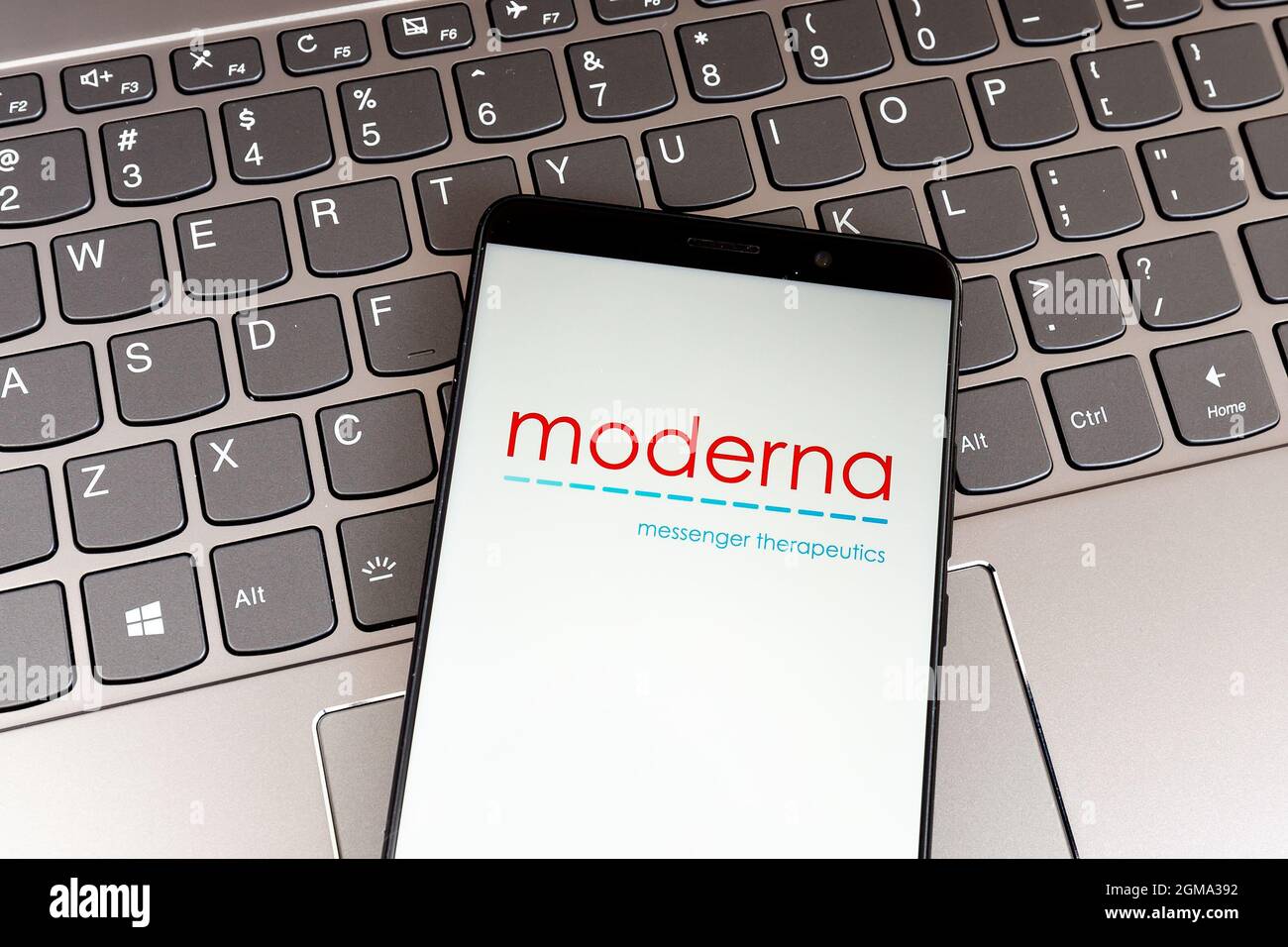 Moderna logo hi-res stock photography and images - Alamy