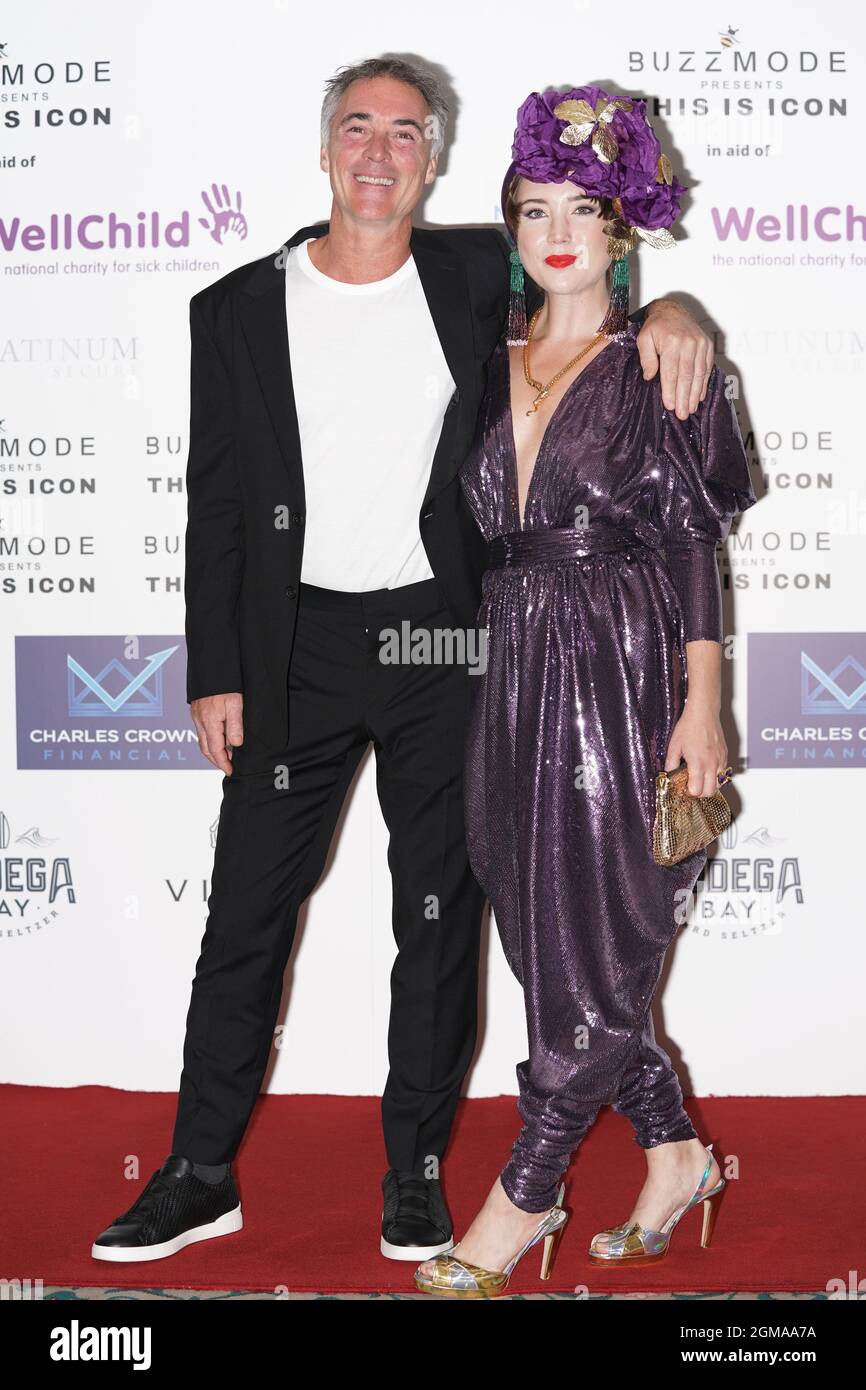 Greg Wise and Gaia Wise arriving for the ICON Ball fashion event