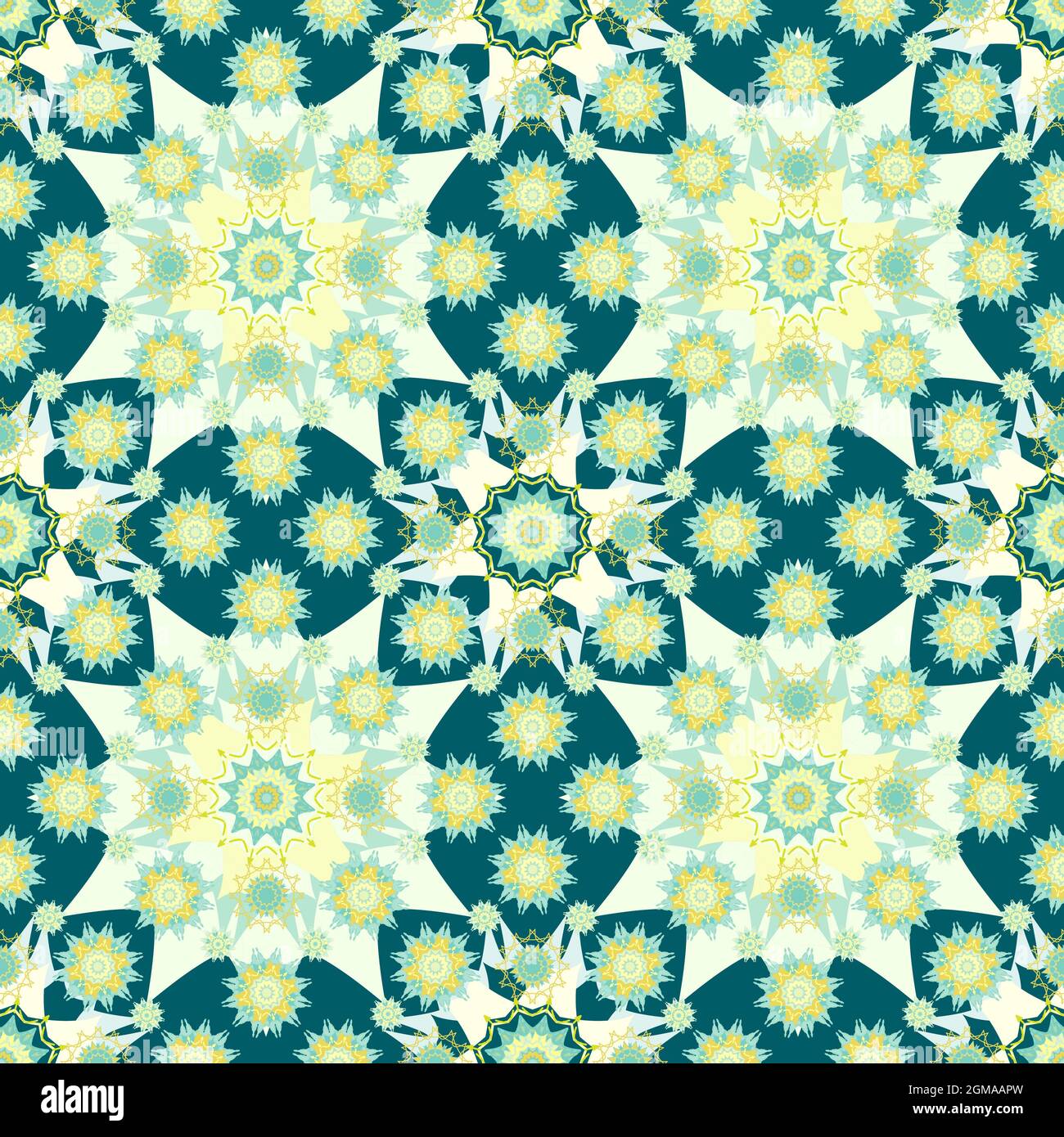 Contrasting pattern with stars. Intricate figures. Ornate seamless ...